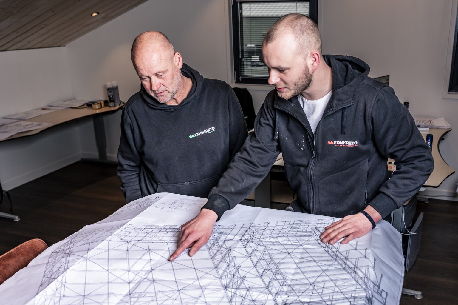 Aan het werk bij Konkreto